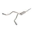 Afe Stainless Steel, With Muffler, 3 Inch Pipe Diameter, Single Exhaust With Dual Exit, Side Exit 49-44134-P